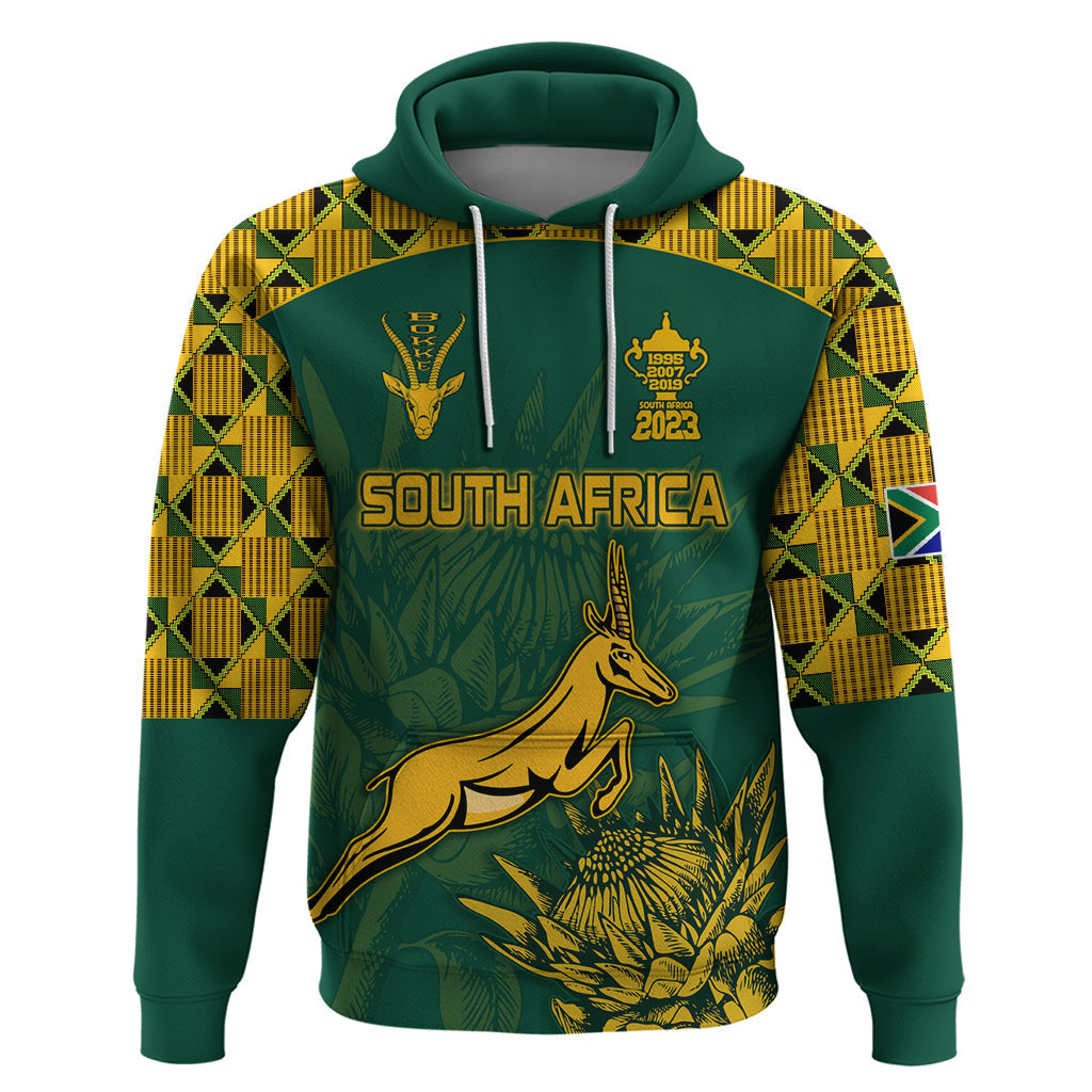 Custom South Africa Rugby Hoodie Springboks Proud The Champions No2 LT9