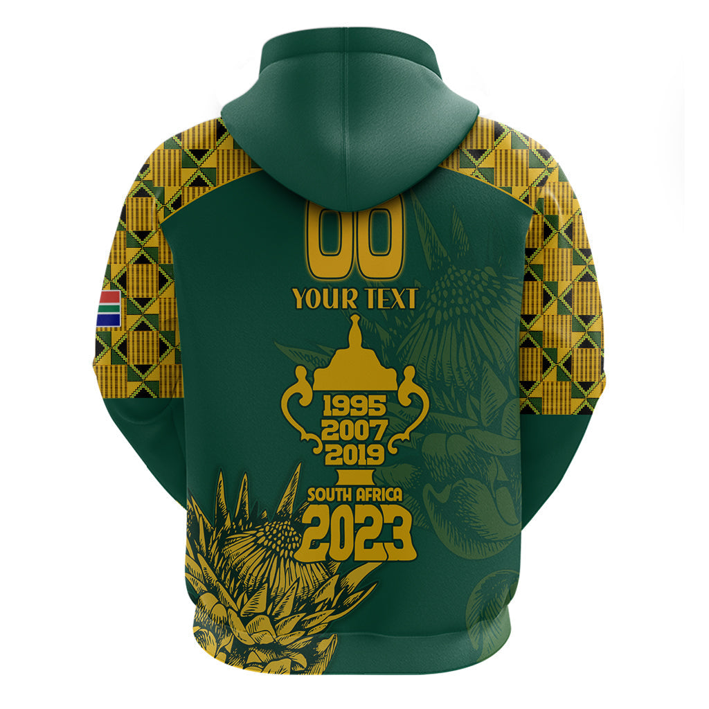 Custom South Africa Rugby Hoodie Springboks Proud The Champions No2 LT9