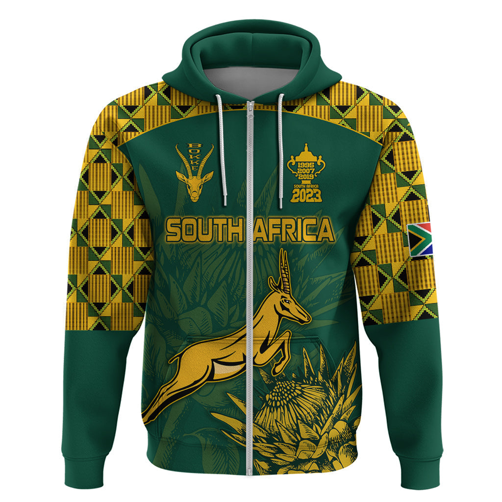 Custom South Africa Rugby Hoodie Springboks Proud The Champions No2 LT9