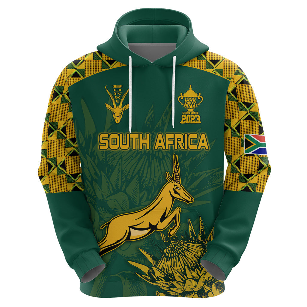 Custom South Africa Rugby Hoodie Springboks Proud The Champions No2 LT9