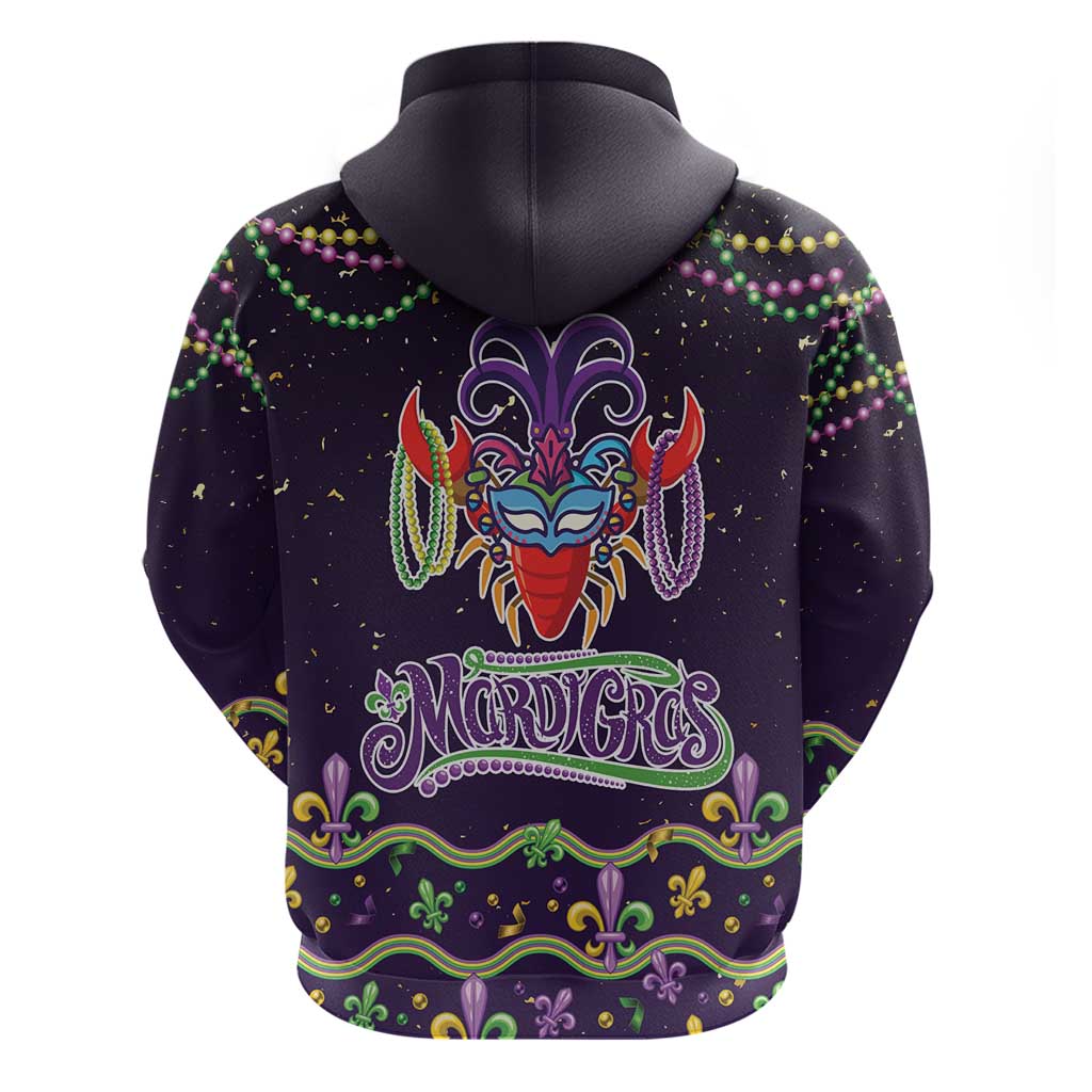 Come At Me Breaux Crawfish Beads Hoodie Mardi Gras Carnival LT9