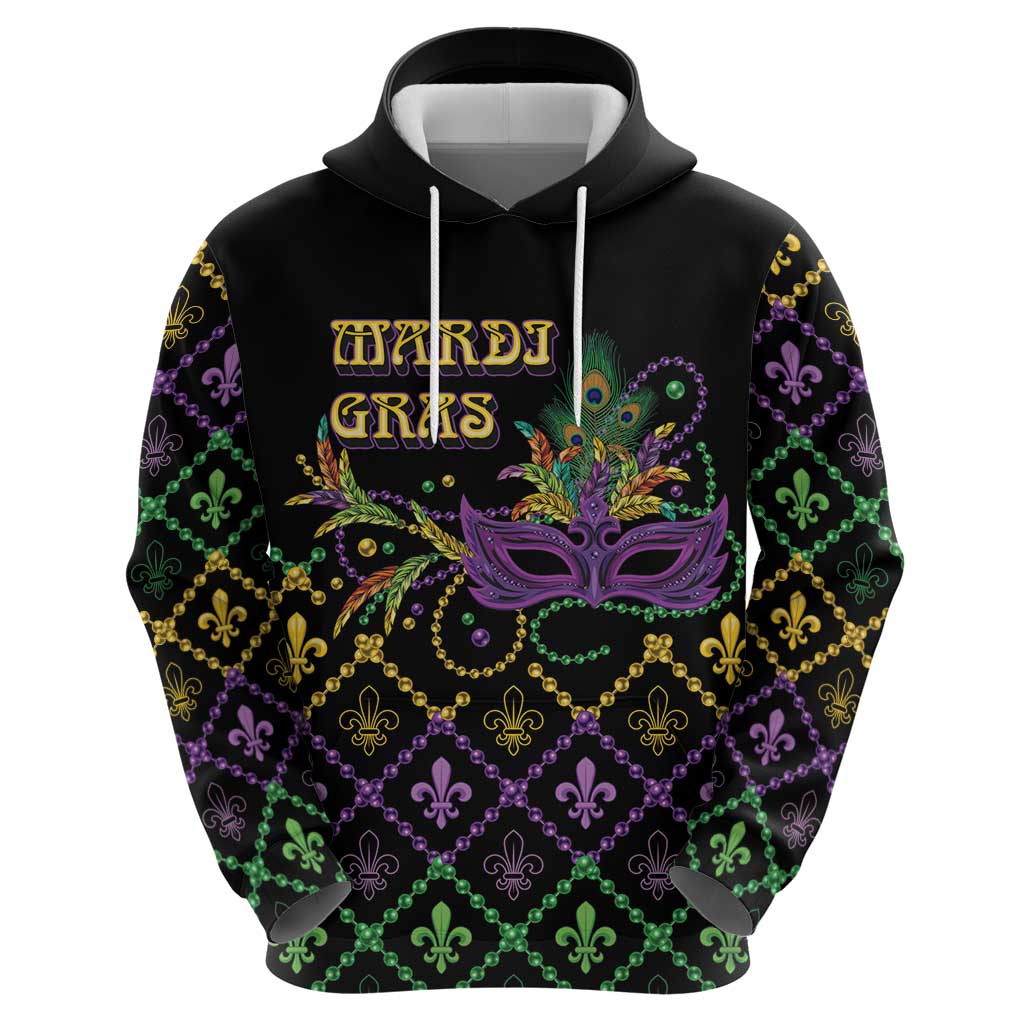 Mardi Gras Carnival Hoodie Geometric Pattern Vintage LT9
