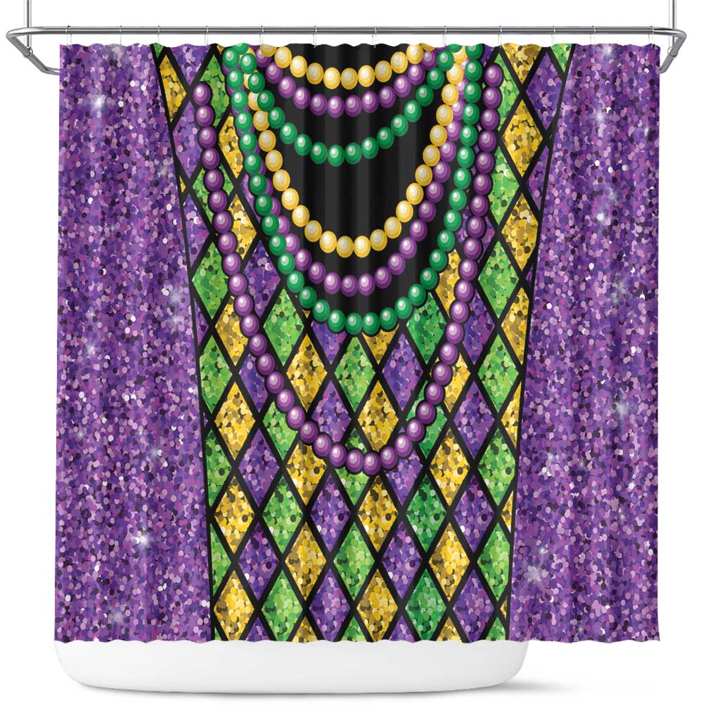 Mardi Gras Strings of Beads Shower Curtain LT9