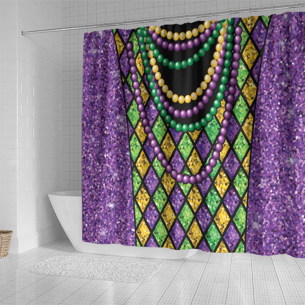 Mardi Gras Strings of Beads Shower Curtain LT9