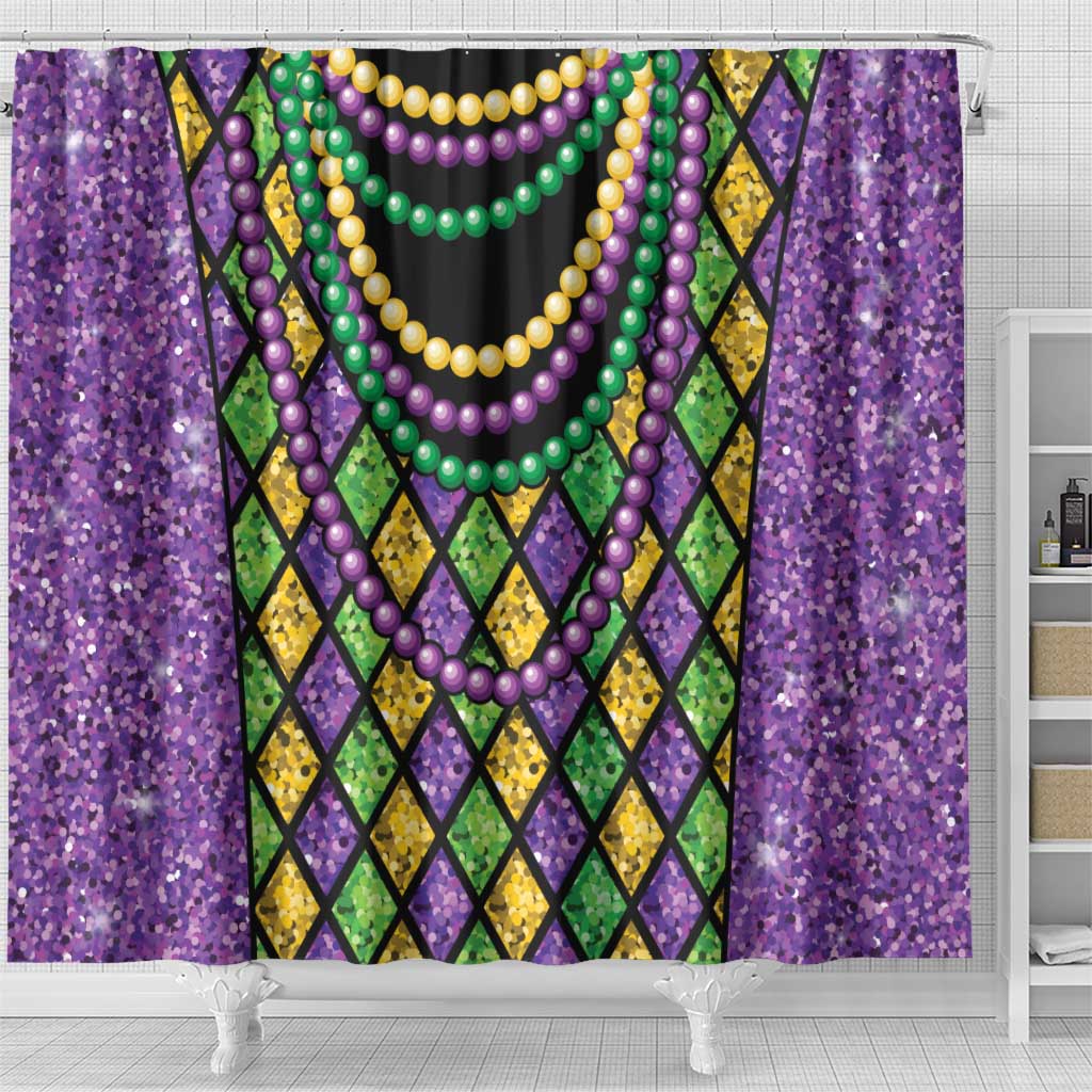 Mardi Gras Strings of Beads Shower Curtain LT9