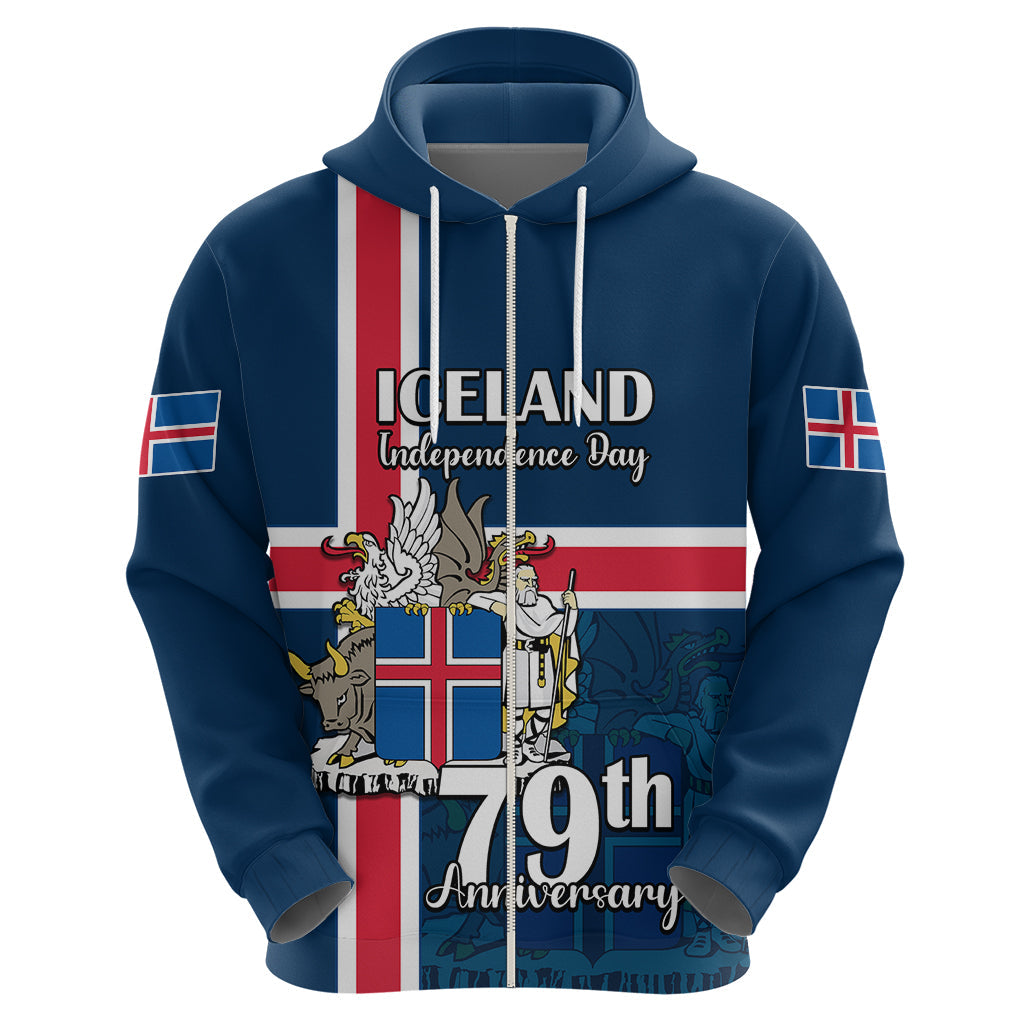 Custom Iceland Hoodie Icelandic National Day LT9
