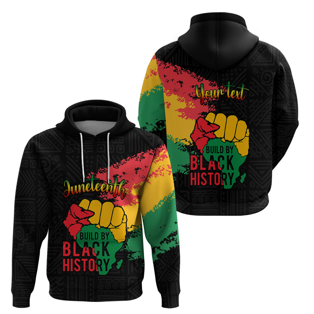 Custom Juneteenth Hoodie Black Independence Day Black History LT9