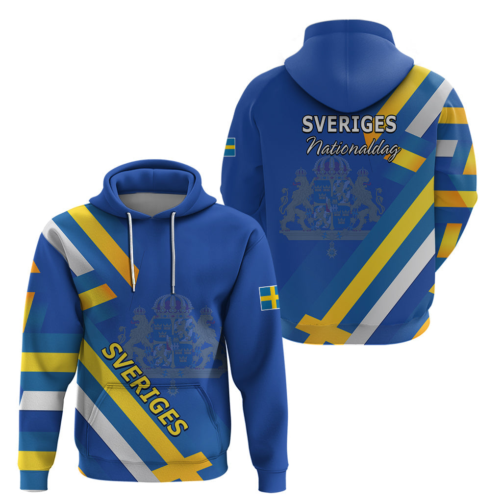 Sweden National Day Hoodie Sveriges Nationaldag Flag Style LT9