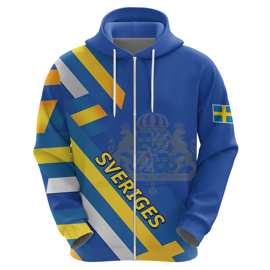 Custom Sweden National Day Hoodie Sveriges Nationaldag Flag Style LT9