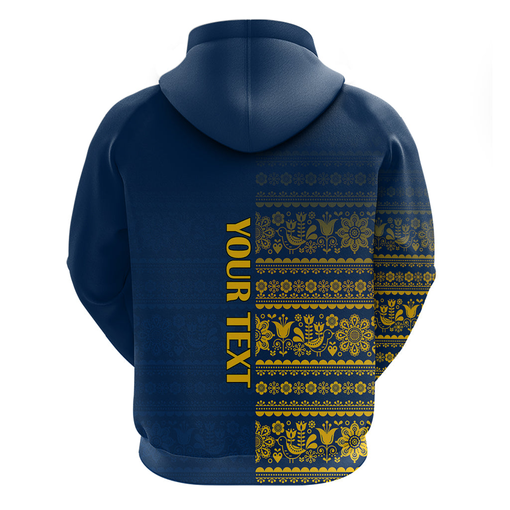Custom Sweden Tre Kronor Hoodie Sverige With Half Scandinavian Design LT9