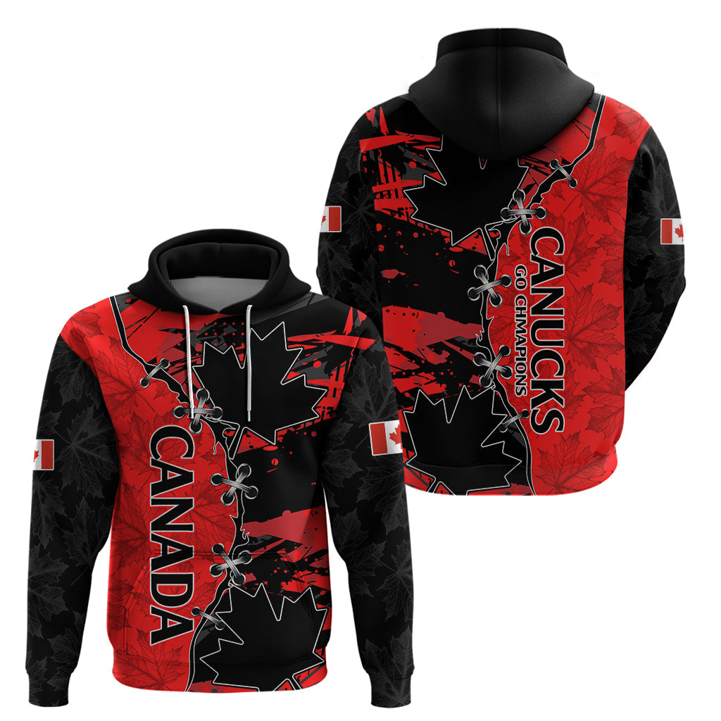 Canada Womens Soccer Hoodie Go Canucks Maple Leaf 2023 LT9