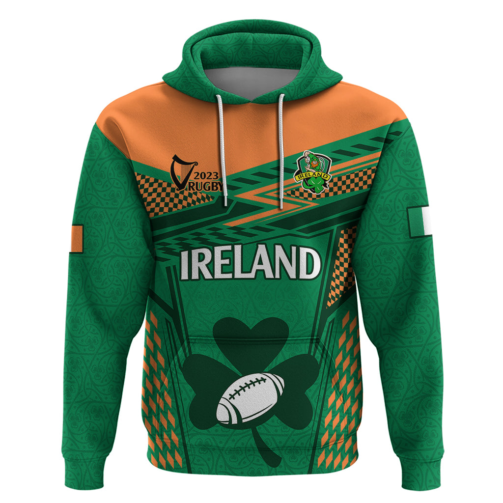 Custom Ireland Rugby Hoodie 2023 World Cup Shamrock Sporty Style LT9