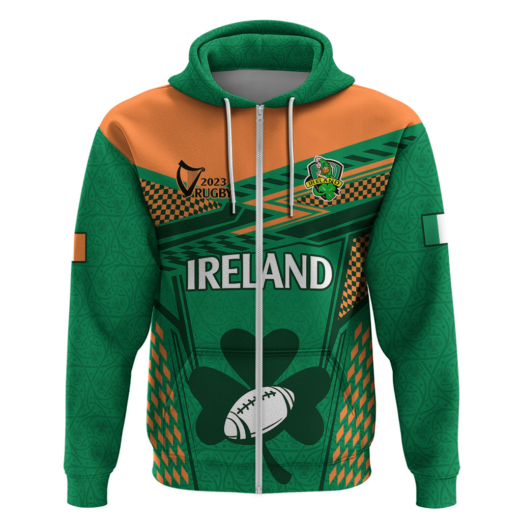 Custom Ireland Rugby Hoodie 2023 World Cup Shamrock Sporty Style LT9
