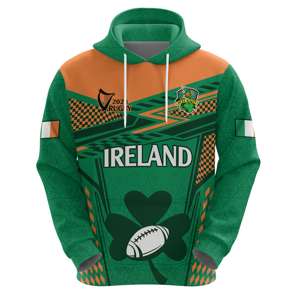 Custom Ireland Rugby Hoodie 2023 World Cup Shamrock Sporty Style LT9