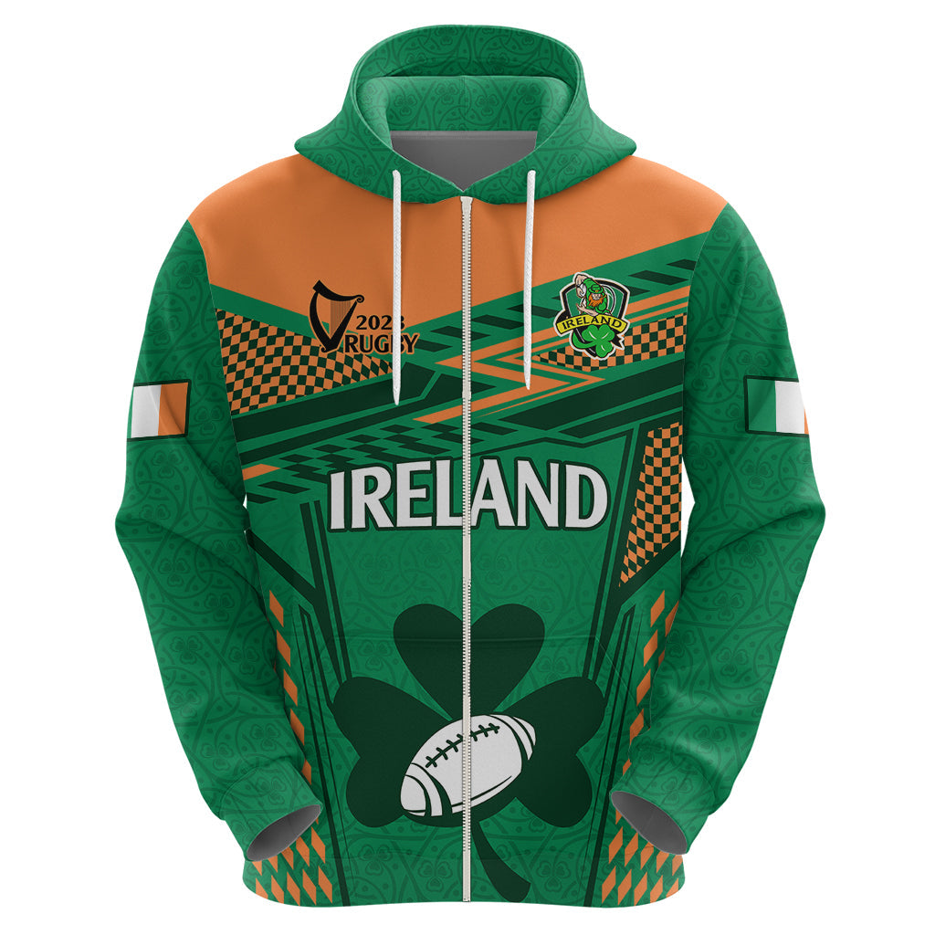 Custom Ireland Rugby Hoodie 2023 World Cup Shamrock Sporty Style LT9