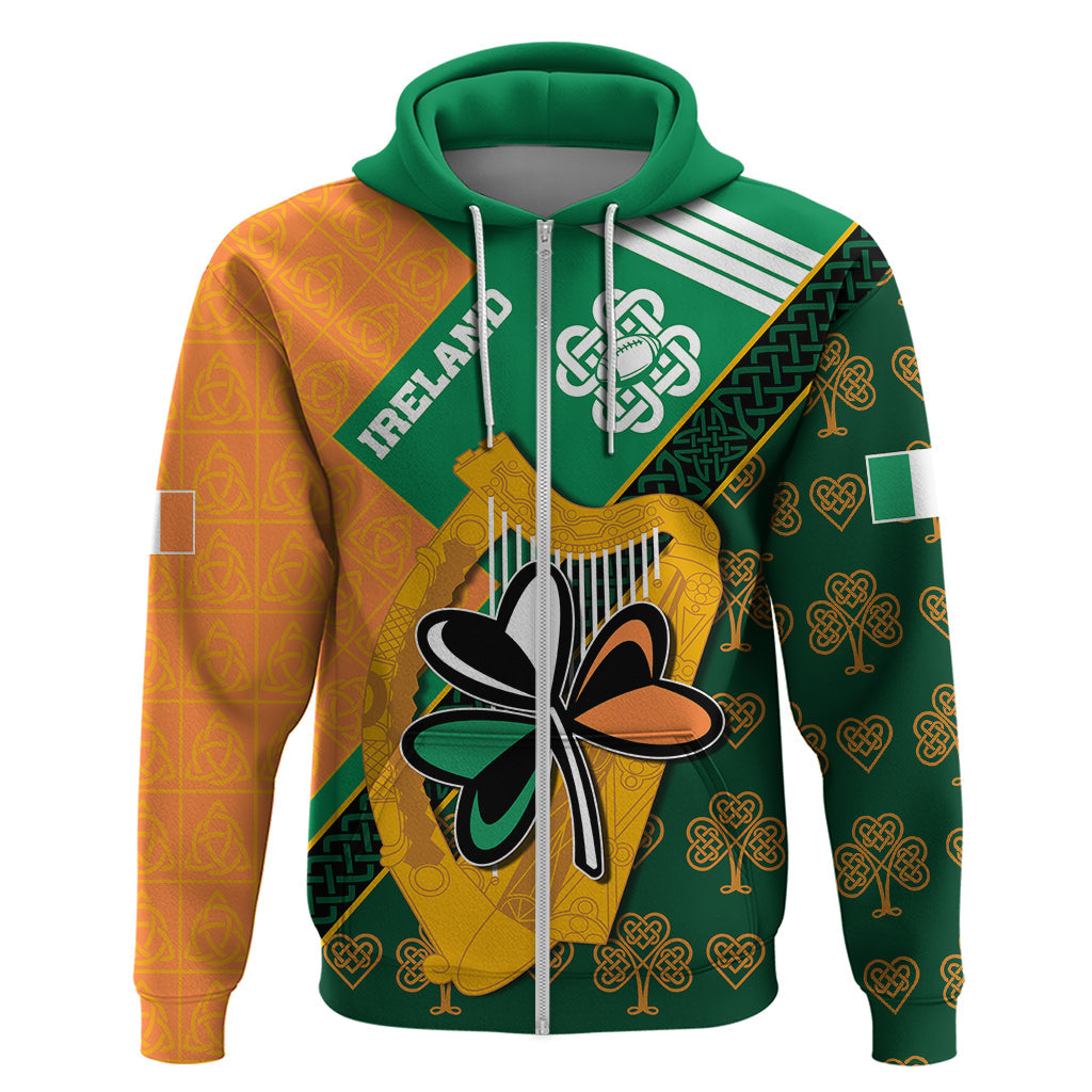 Custom Ireland Rugby Hoodie Go Irish Shamrock World Cup LT9