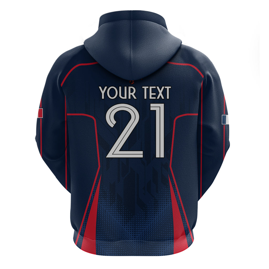 Custom France Rugby Hoodie Allez Les Bleus Go World Cup 2023 LT9