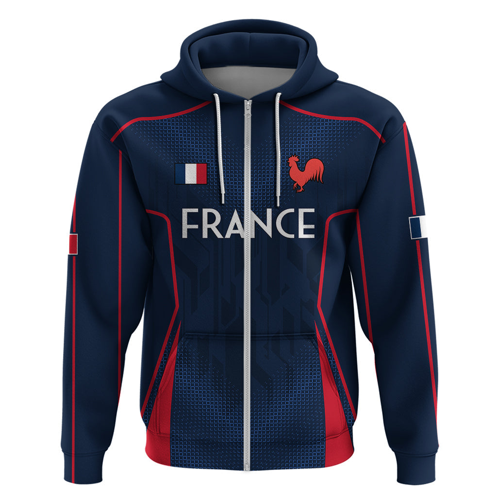Custom France Rugby Hoodie Allez Les Bleus Go World Cup 2023 LT9