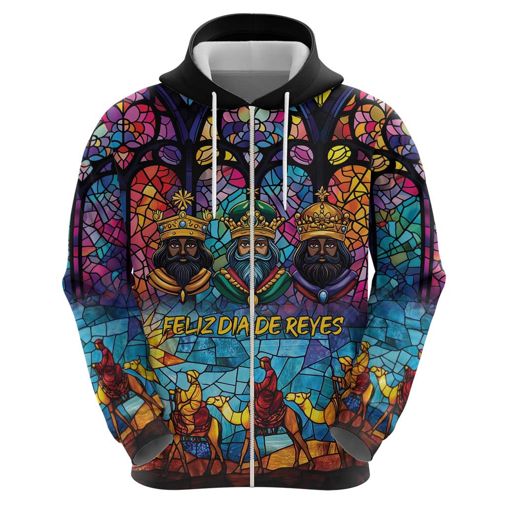 Epiphany Three Kings Day Hoodie Stained Glass Window Style LT9