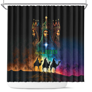 Feliz Dia De Reyes Three Kings Day Shower Curtain Happy Epiphany Day LT9