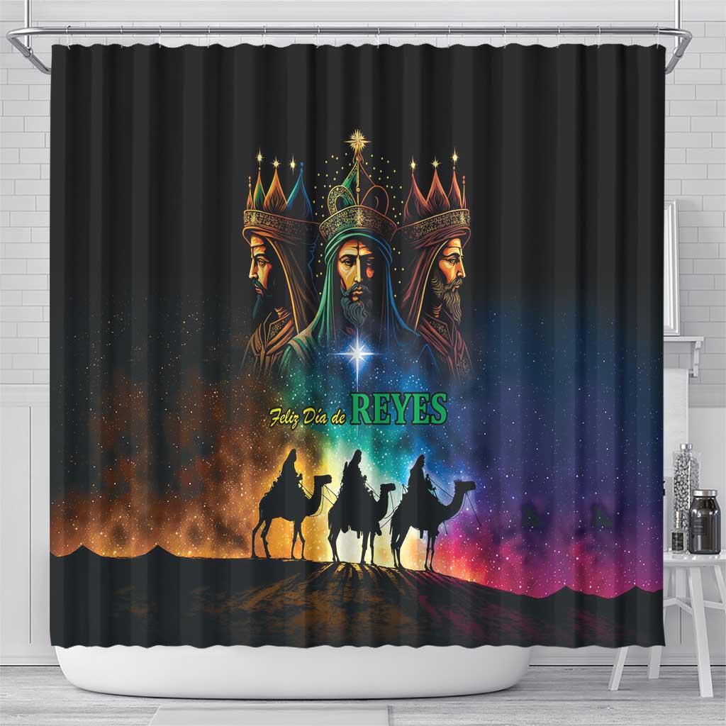 Feliz Dia De Reyes Three Kings Day Shower Curtain Happy Epiphany Day LT9