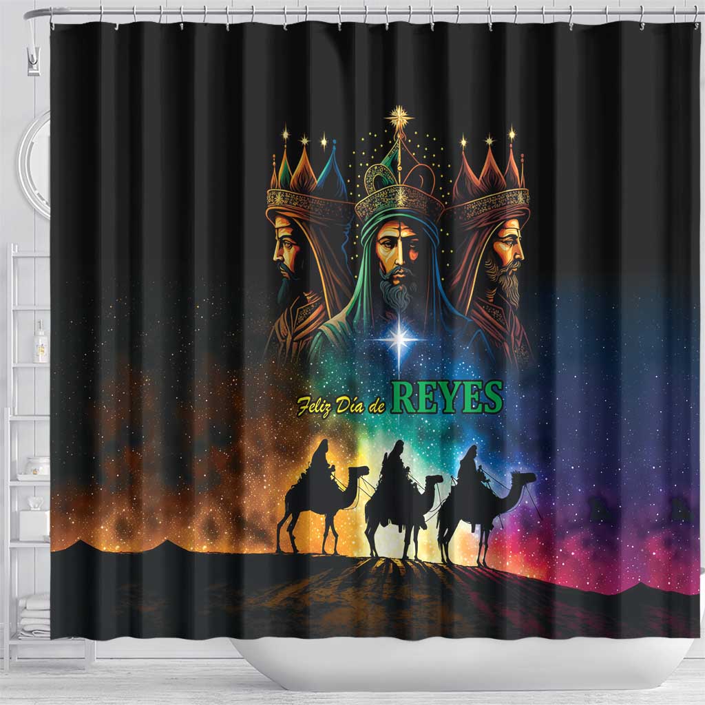 Feliz Dia De Reyes Three Kings Day Shower Curtain Happy Epiphany Day LT9