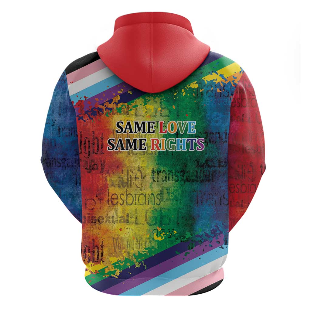 Beautiful Rainbow Lips Kiss Hoodie LGBTQ Same Love Same Rights LT9
