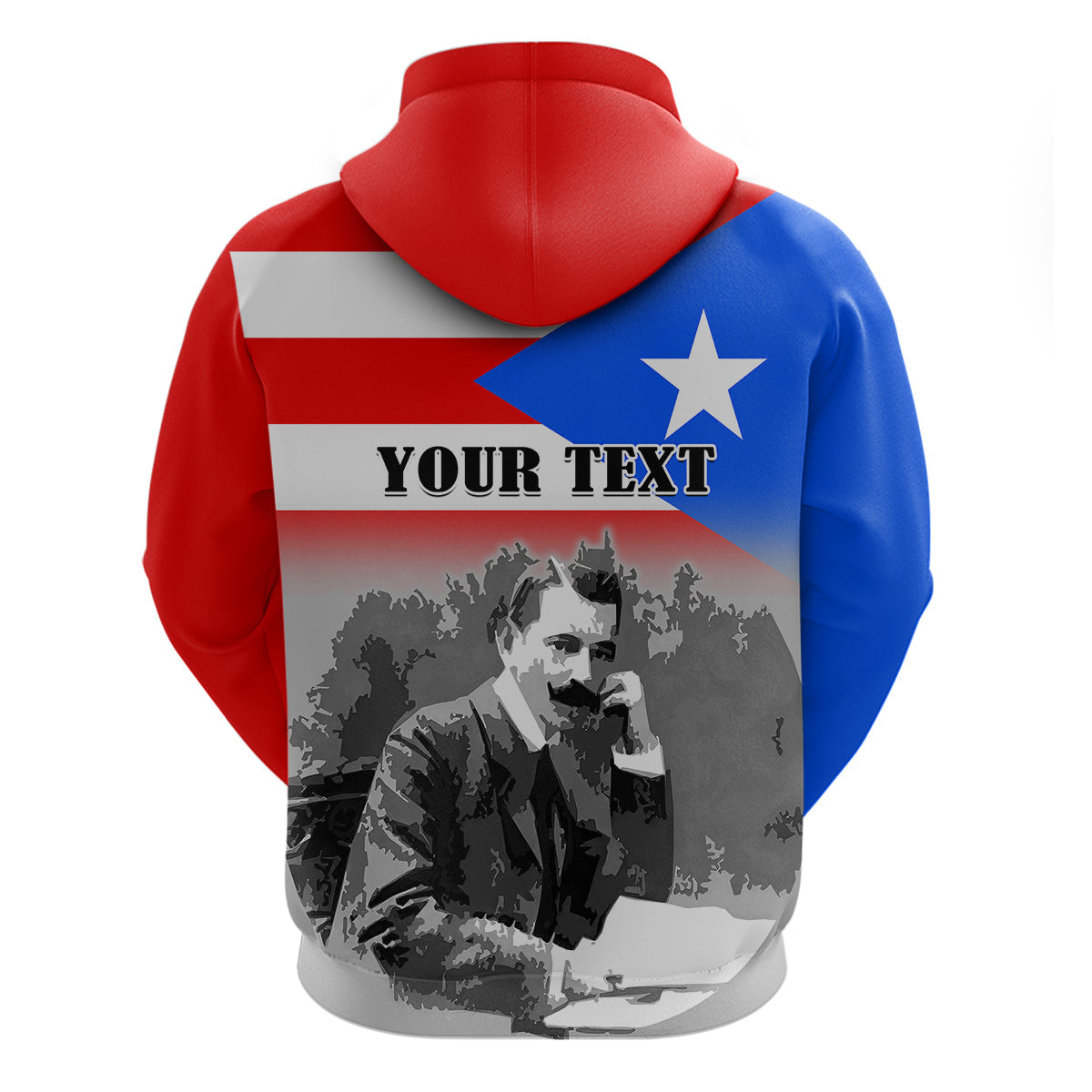 Custom Puerto Rico Hoodie Happy Jose de Diego Day LT14