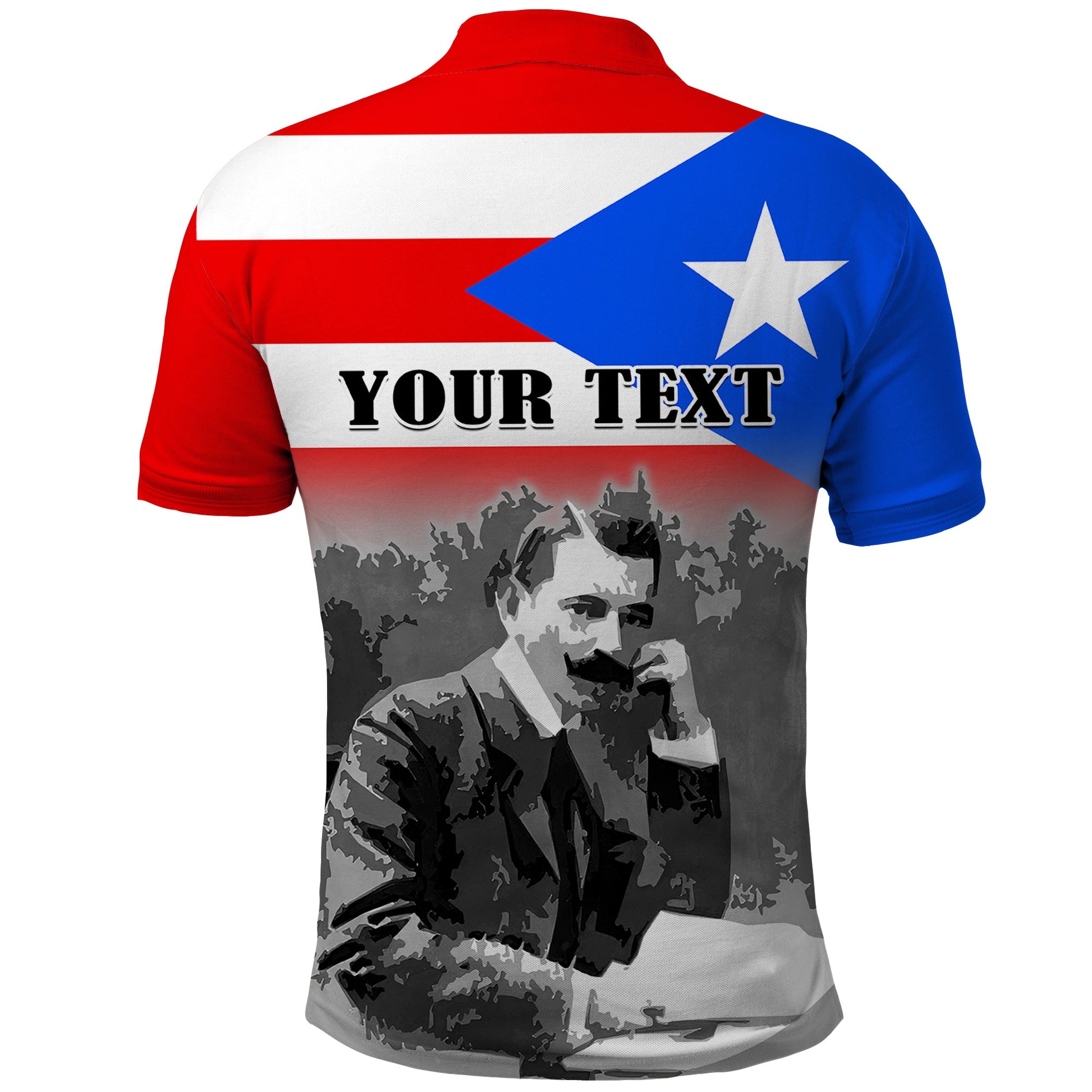 Custom Puerto Rico Polo Shirt Happy Jose de Diego Day LT14