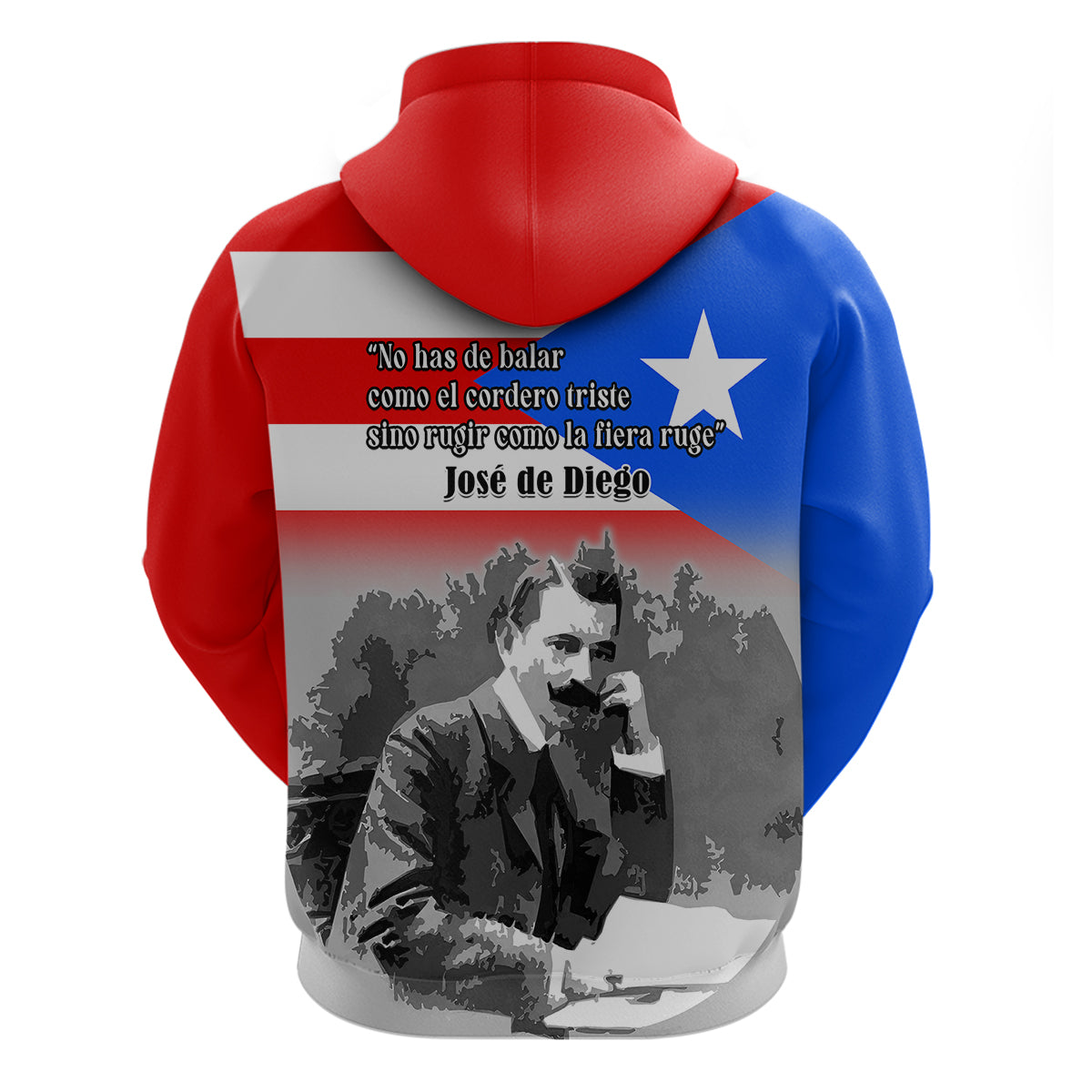 Puerto Rico Hoodie Happy Jose de Diego Day LT14
