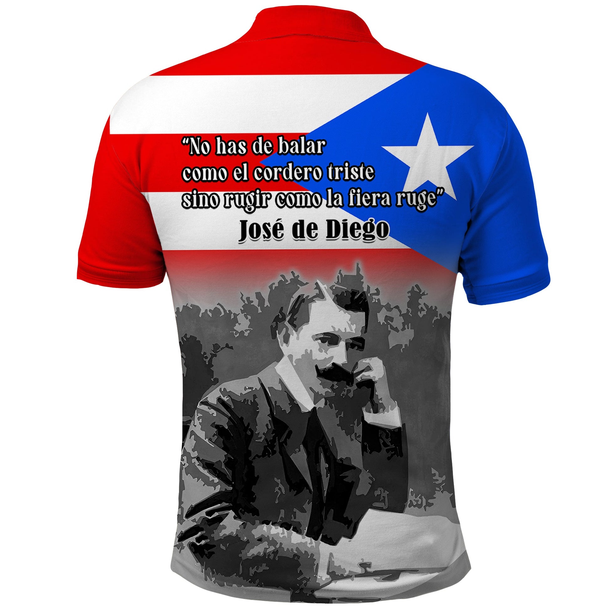 Puerto Rico Polo Shirt Happy Jose de Diego Day LT14