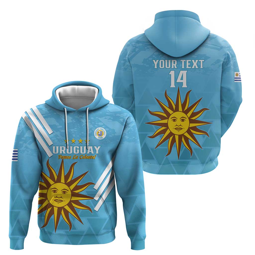 Custom Uruguay Football Hoodie 2024 Vamos La Celeste LT14
