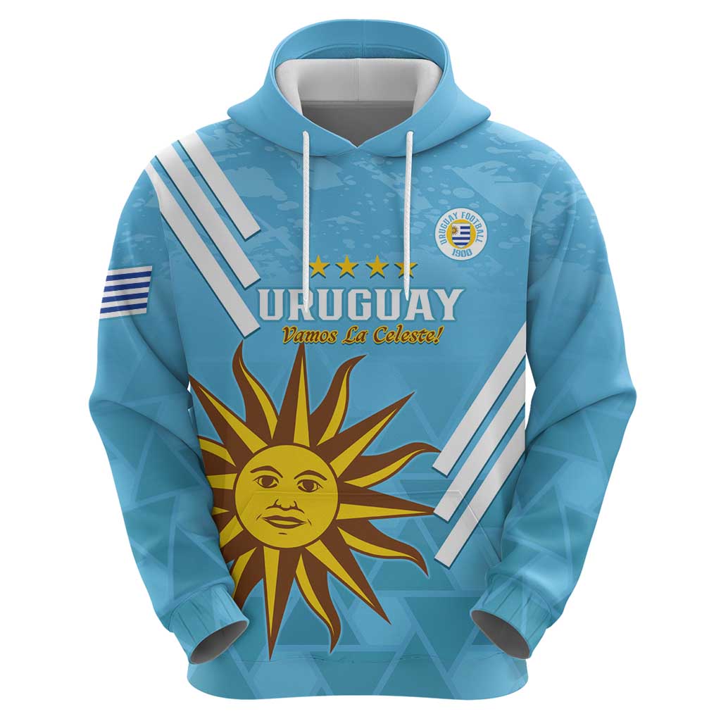 Custom Uruguay Football Hoodie 2024 Vamos La Celeste LT14