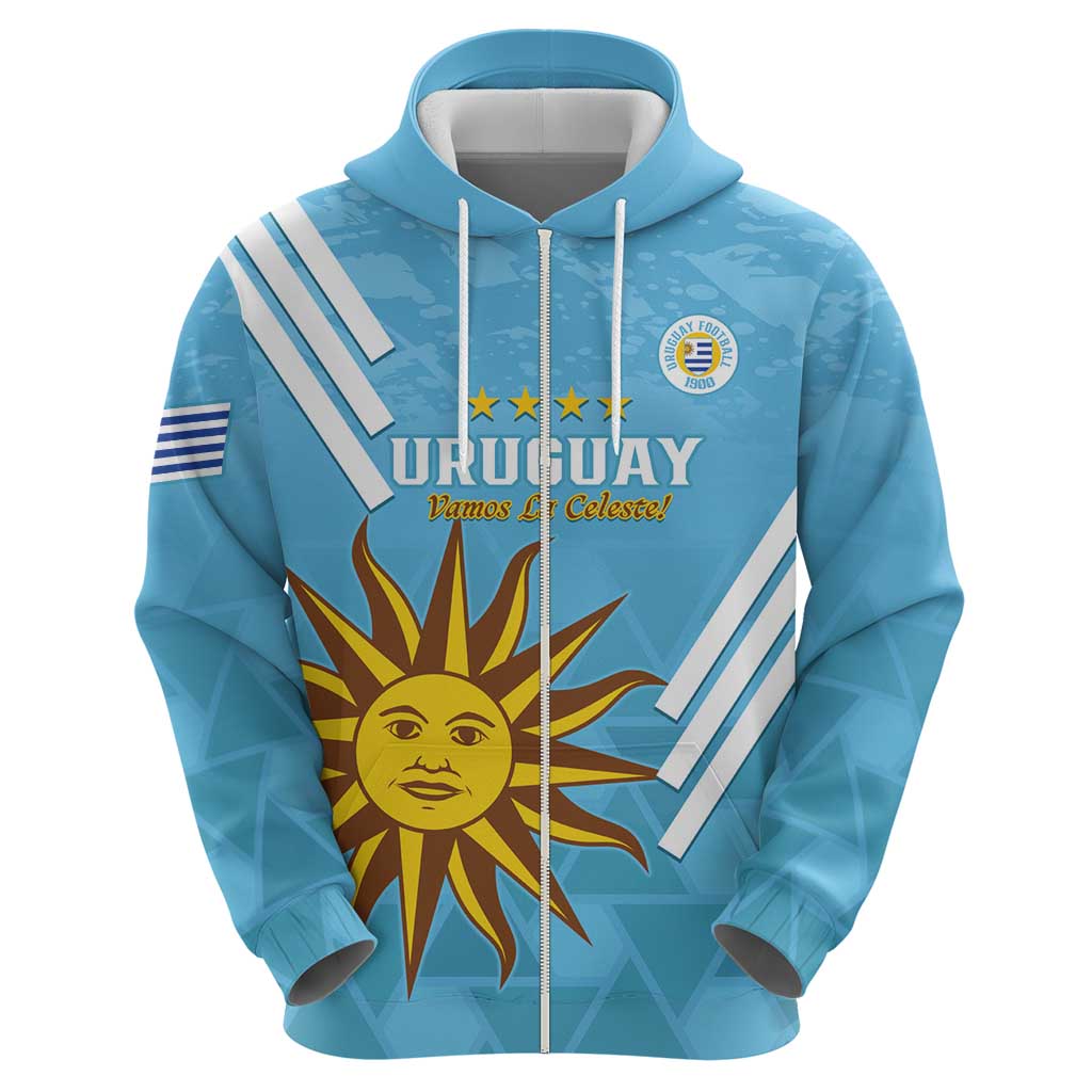 Custom Uruguay Football Hoodie 2024 Vamos La Celeste LT14