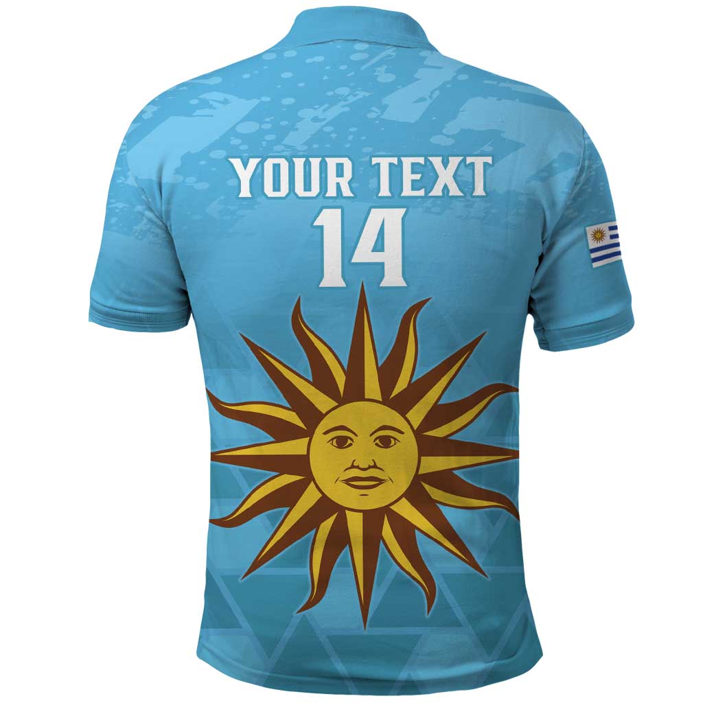 Custom Uruguay Football Polo Shirt 2024 Vamos La Celeste LT14