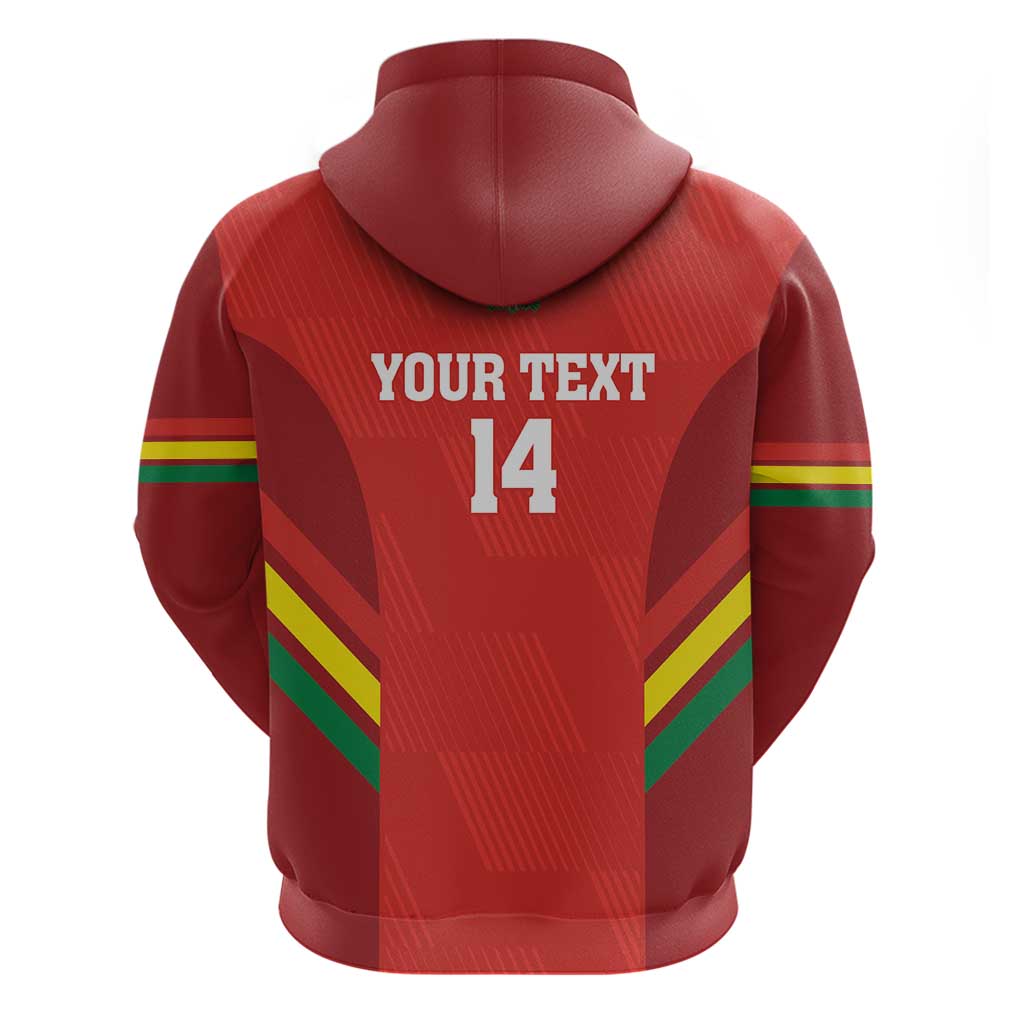 Custom Bolivia Football Hoodie 2024 Vamos La Verde - Red LT14