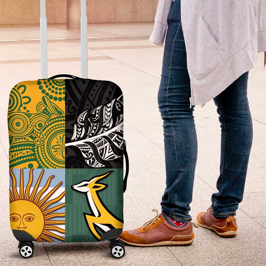 Rugby 2025 Championship Luggage Cover Combination of Southern Hemisphere Countries LT14