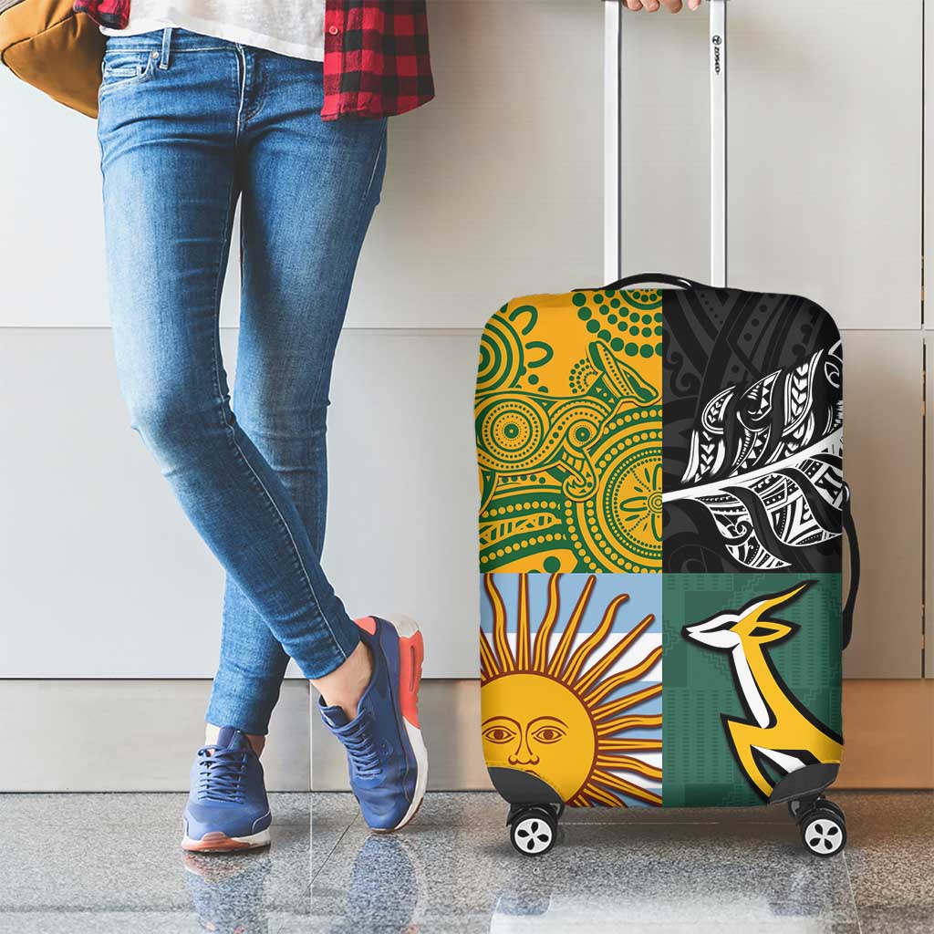 Rugby 2025 Championship Luggage Cover Combination of Southern Hemisphere Countries LT14