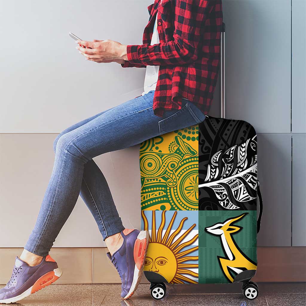 Rugby 2025 Championship Luggage Cover Combination of Southern Hemisphere Countries LT14