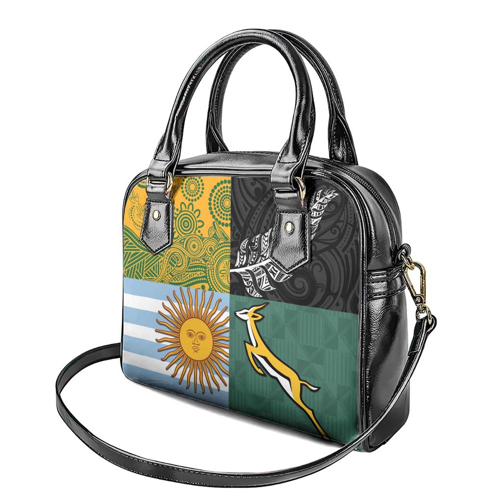 Rugby 2025 Championship Shoulder Handbag Combination of Southern Hemisphere Countries LT14