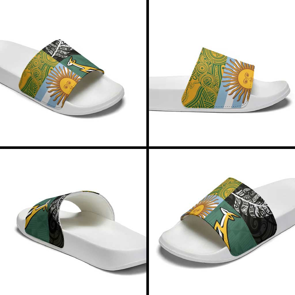 Rugby 2025 Championship Slide Sandals Combination of Southern Hemisphere Countries LT14