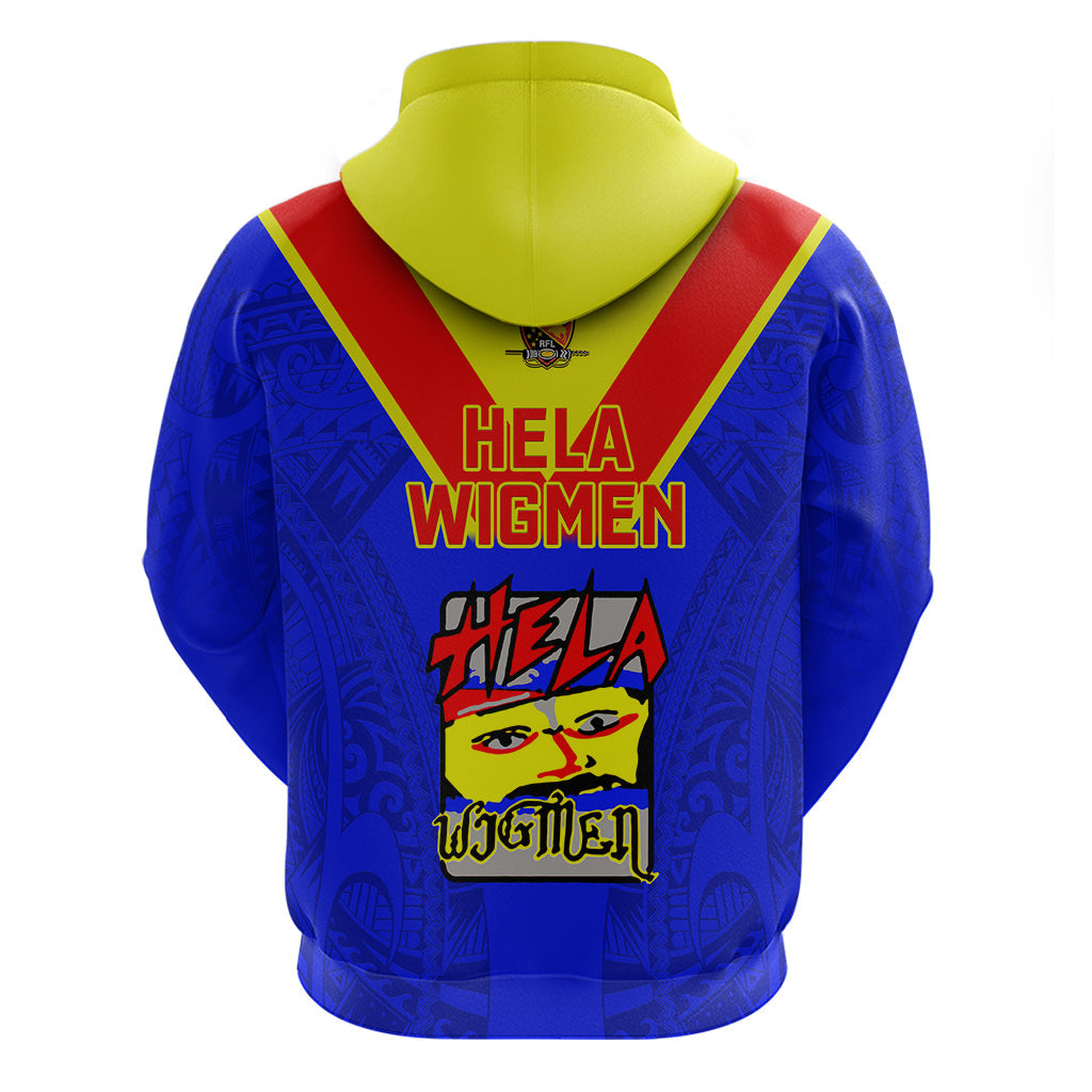 Papua New Guinea Rugby Hoodie Hela Wigmen PNG Polynesian Pattern LT14