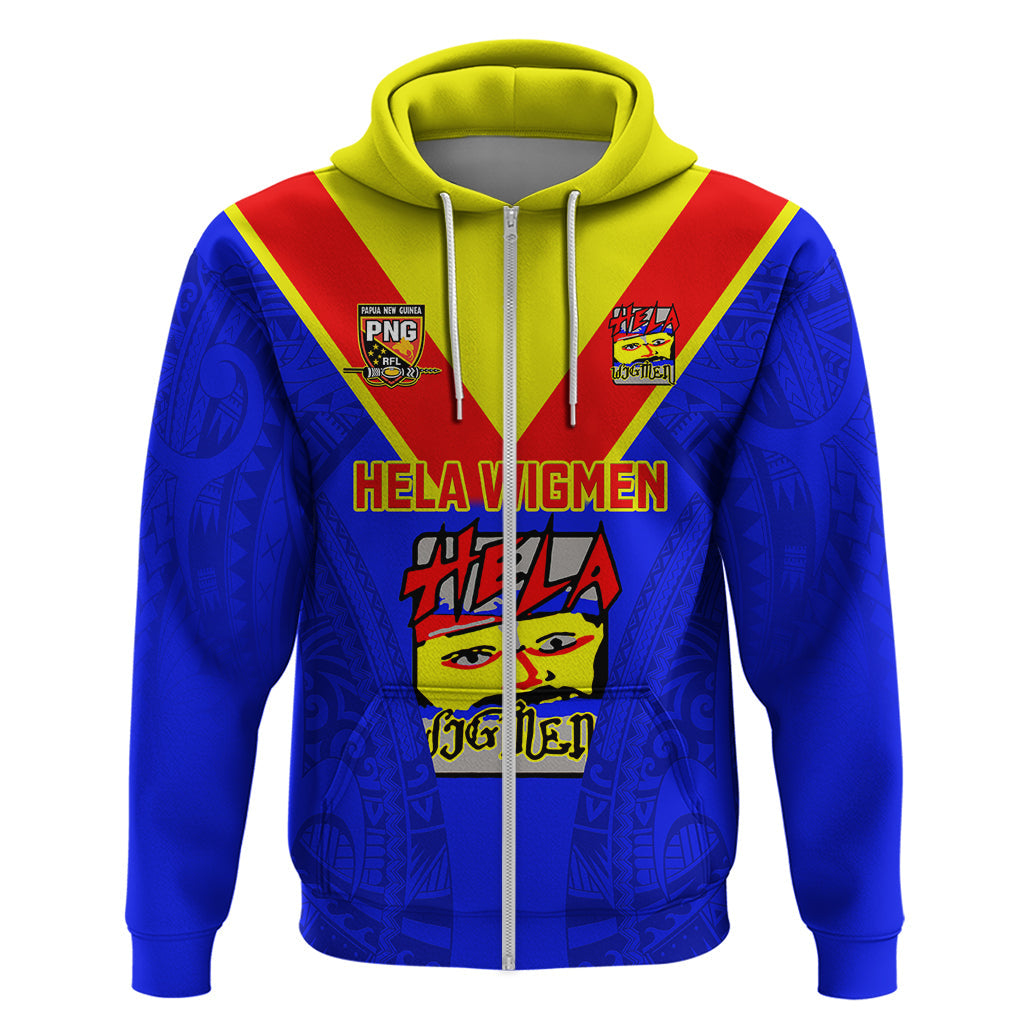 Papua New Guinea Rugby Hoodie Hela Wigmen PNG Polynesian Pattern LT14