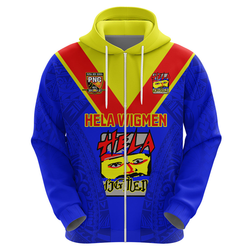 Custom Papua New Guinea Rugby Hoodie Hela Wigmen PNG Polynesian Pattern LT14