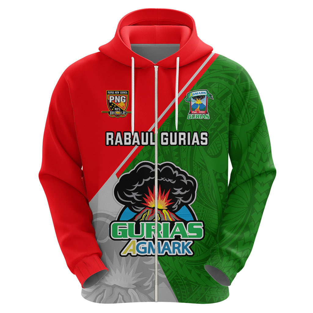 Custom Papua New Guinea Rugby Hoodie Rabaul Gurias PNG Polynesian Pattern LT14