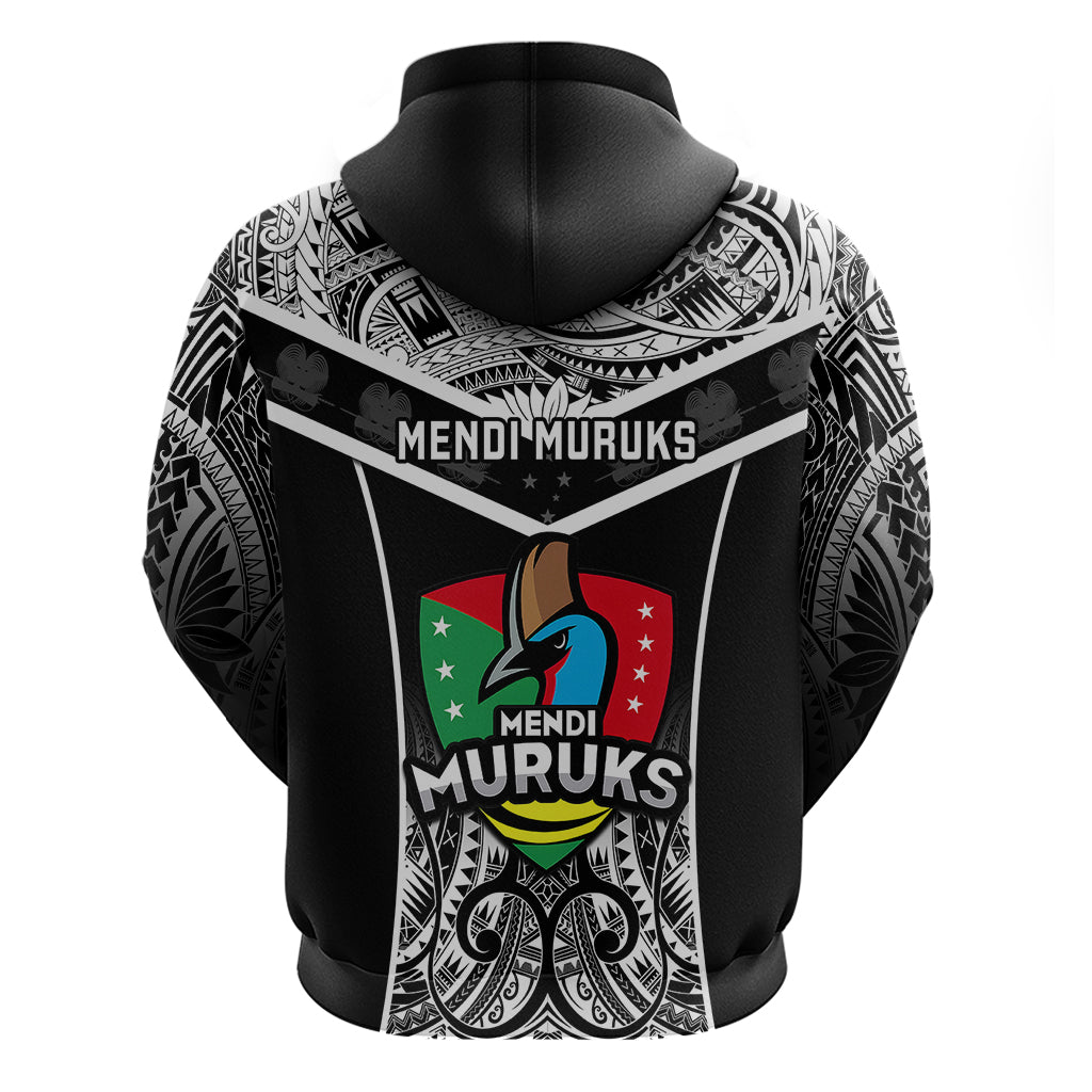 Papua New Guinea Rugby Hoodie Mendi Muruks PNG Polynesian Pattern LT14