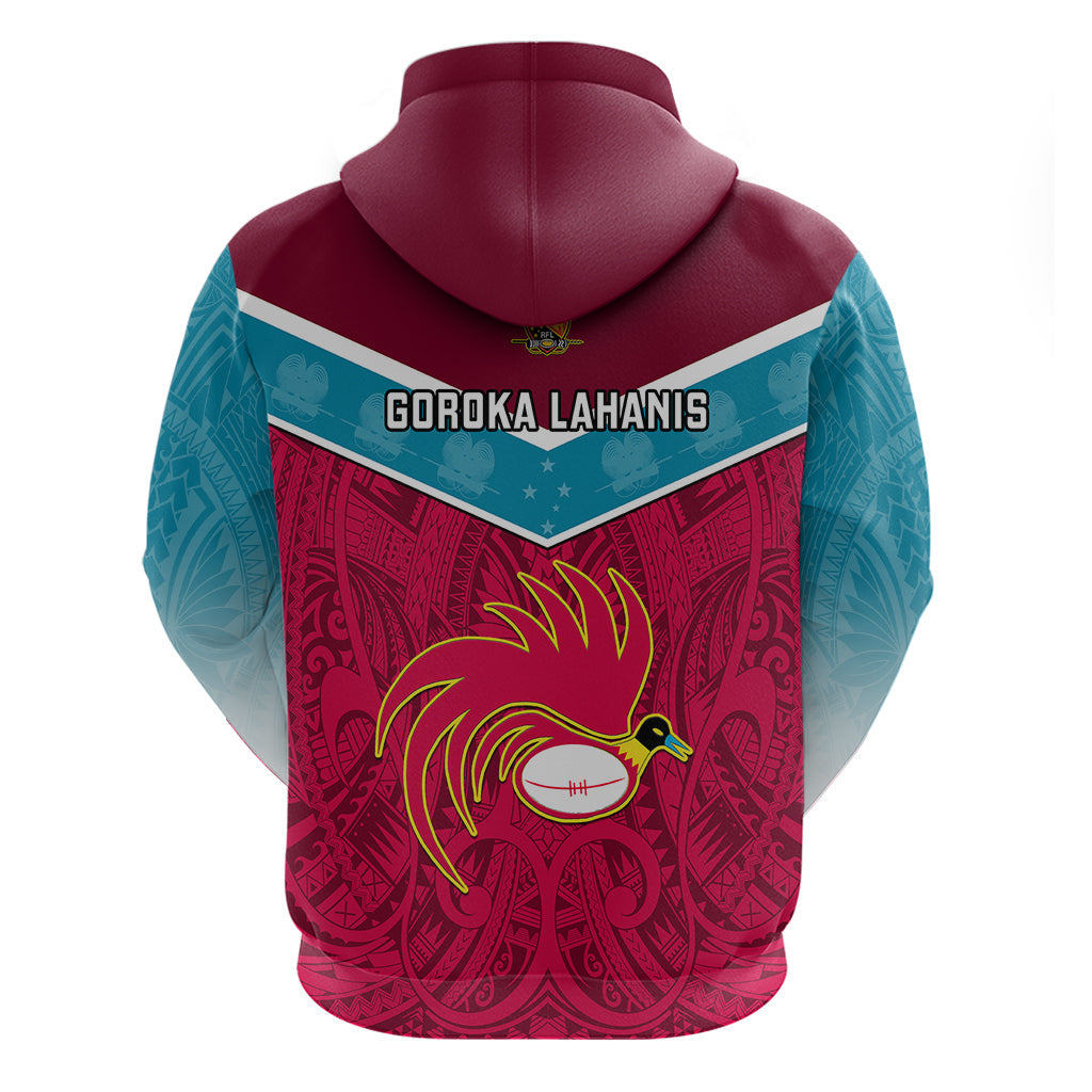 Papua New Guinea Rugby Hoodie Goroka Lahanis PNG Polynesian Pattern LT14