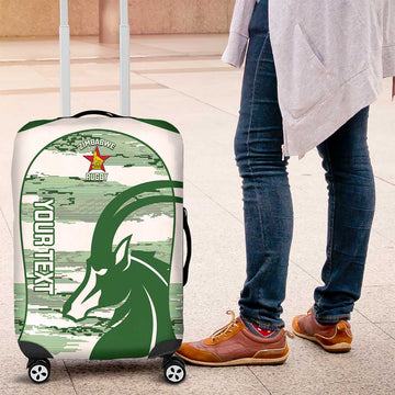 Zimbabwe Rugby Custom Luggage Cover Come On Sables White Version LT14