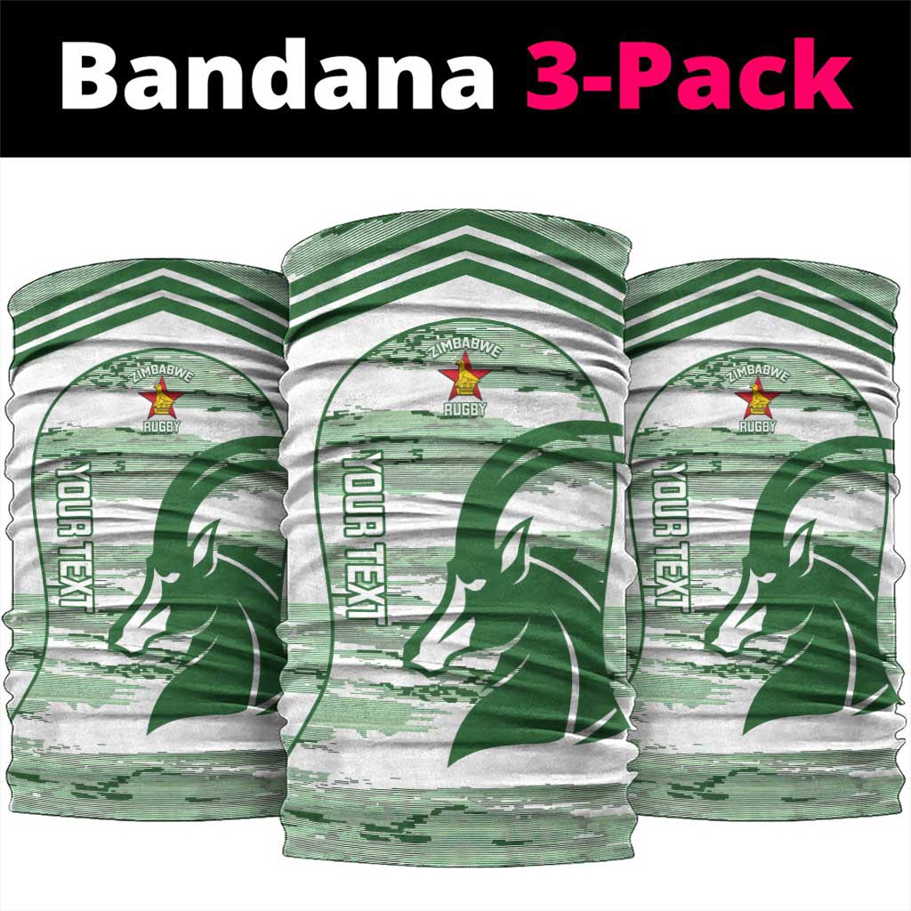 Zimbabwe Rugby Custom Neck Gaiter Come On Sables White Version LT14
