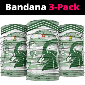 Zimbabwe Rugby Custom Neck Gaiter Come On Sables White Version LT14
